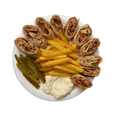 Chicken shawarma meal